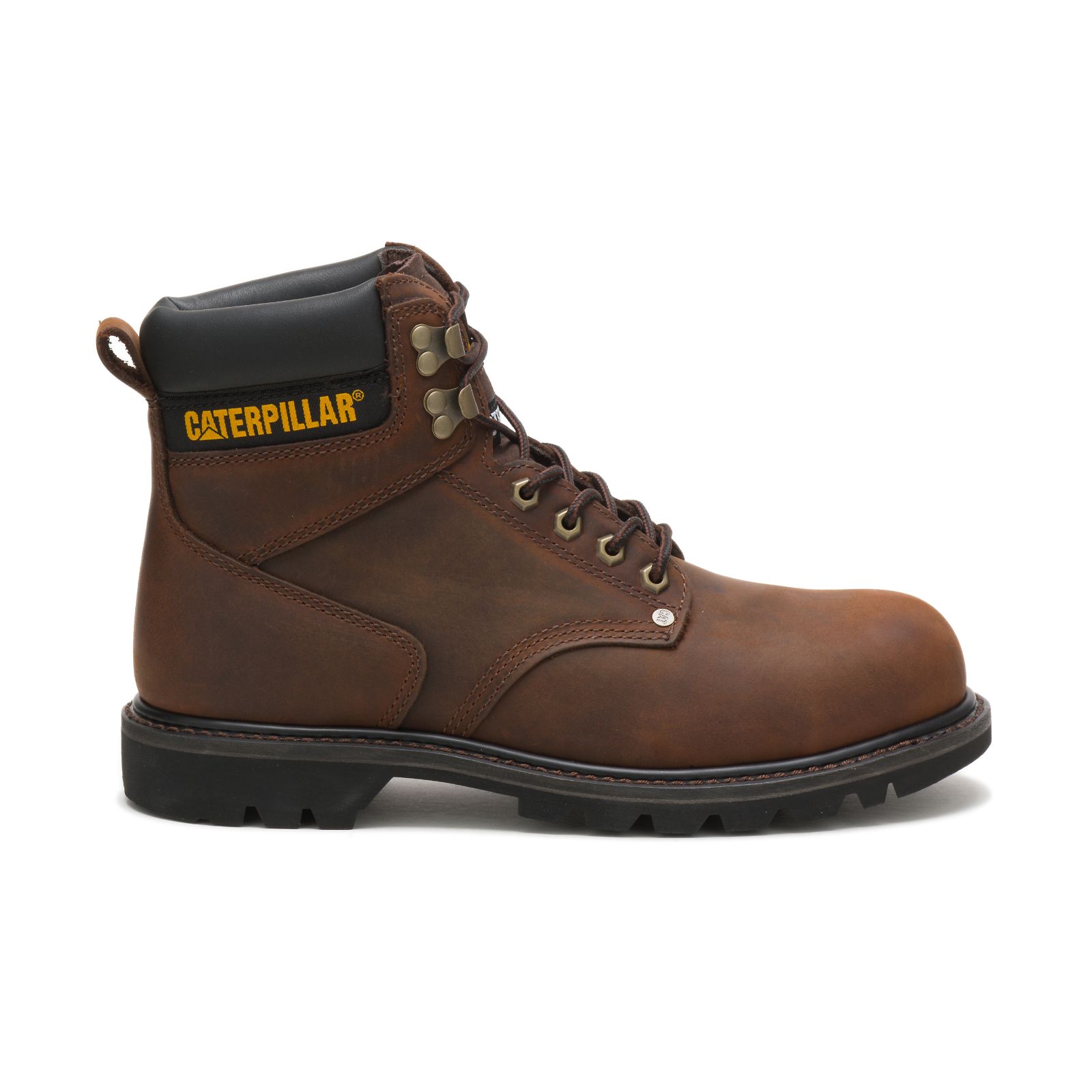 Caterpillar Men's Second Shift Steel Toe Steel Toe Boots Dark Brown CAT-62390